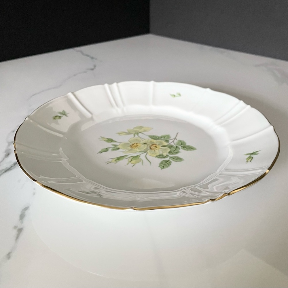Floral Klitrose Luncheon Plate by B&G Copenhagen